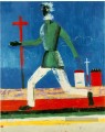 l’homme en cours d’exécution 1933 Kazimir Malevich abstrait